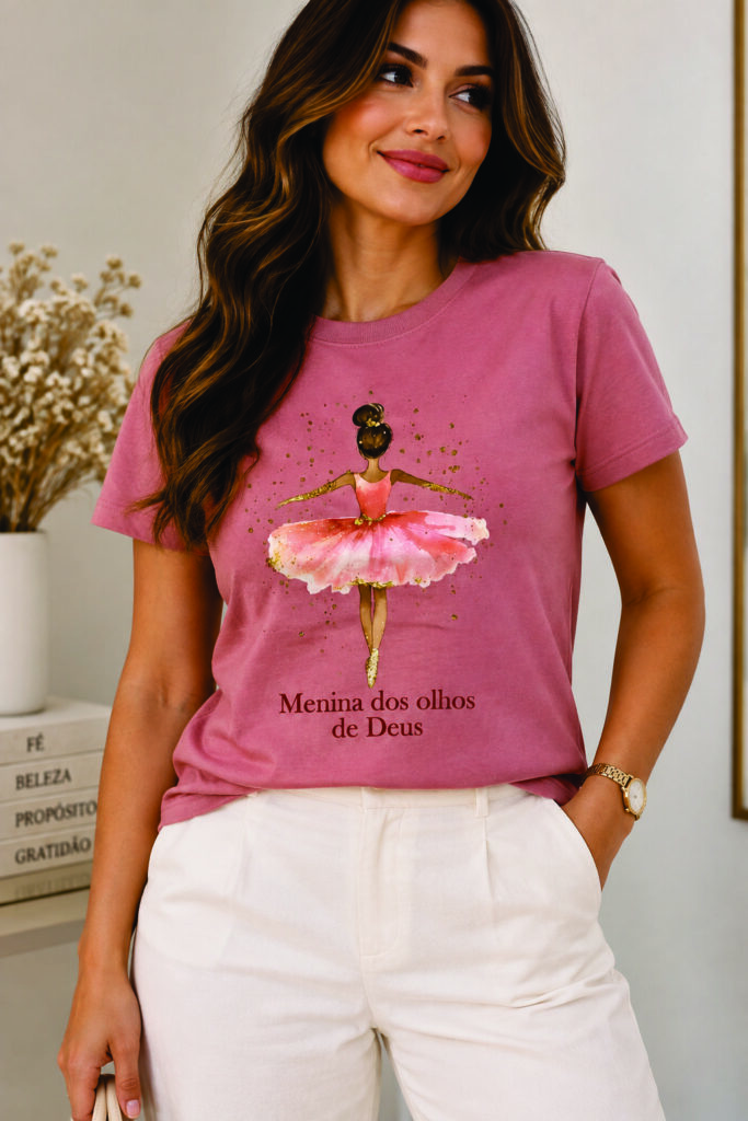 T-shirt Adulto - Menina dos Olhos de Deus
